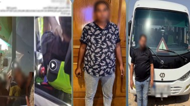 المتهمين وجانب من الواقعة