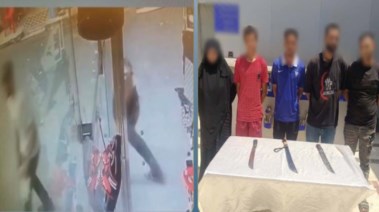 المتهمين وجانب من الواقعة 