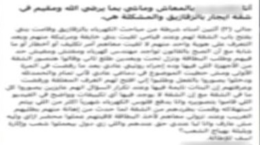 جانب من المنشور