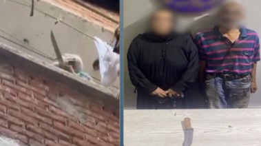 المتهمين وجانب من الواقعة 