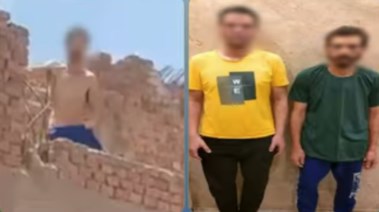 المتهمين وجانب من الواقعة 