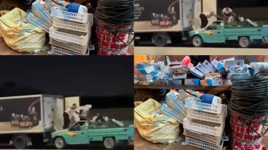 المتهمون وجانب من الواقعة 