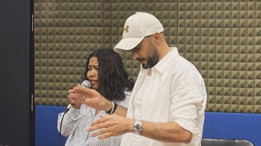 شيرين عبدالوهاب والمايسترو سعيد كمال