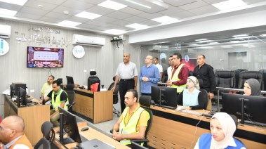 مركز سيطرة الشبكة الوطنية للطوارئ والسلامة العامة بالفيوم