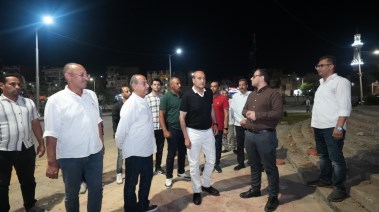 المحافظ يتفقد الأعمال في الميدان 