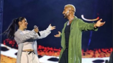 أحمد سعد وابنته جودي 