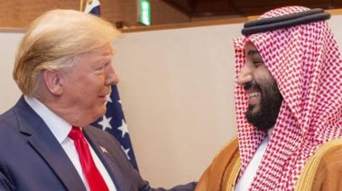 ولي العهد السعودي الأمير محمد بن سلمان والرئيس الأمريكي دونالد ترامب 
