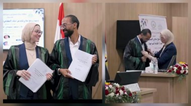 زوجان يحصلان على الماجستير معًا 