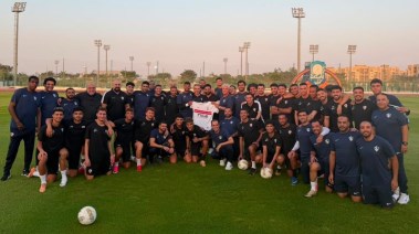 تيتو إداري الزمالك في لقاءه الأخير مع الفريق 