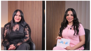الفنانة  منال عبد اللطيف والزميلة هايدي محمد 