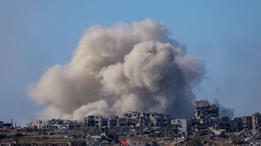 استمرار القصف المدفعي في غزة ـ تعبيرية