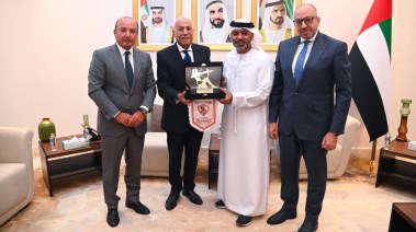 زيارة وفد الزمالك للسفير الإماراتي