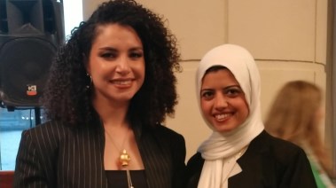 نسمة محجوب مع محررة تليجراف مصر
