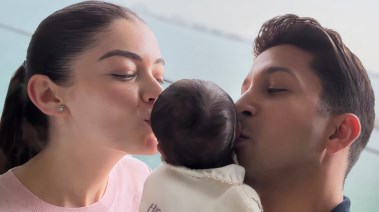 هشام جمال وليلى أحمد زاهر وابنتهما