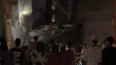 انهيار منزل ببنها