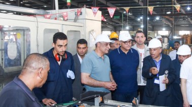 وزير الدولة للإنتاج الحربي ومحافظ الإسكندرية يتفقدان شركة أبي قير للصناعات الهندسية  