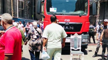 السيطرة على حريق إدارة غرب التعليمية بالإسكندرية 
