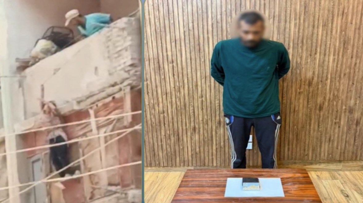 المتهم وجانب من الواقعة 