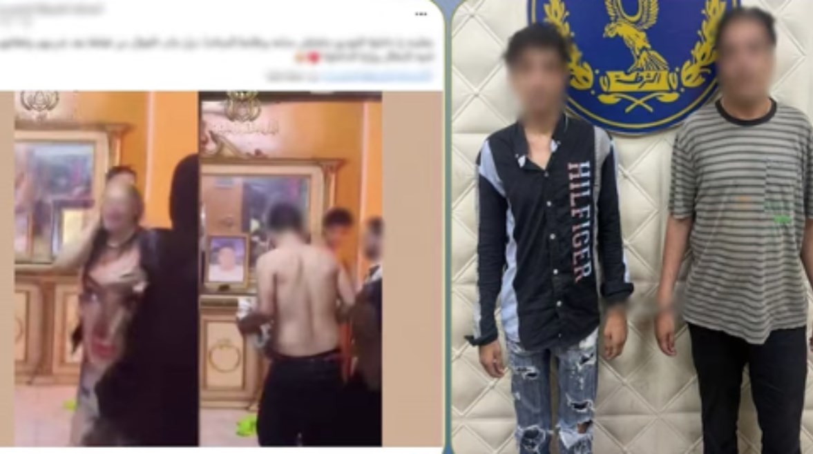 المتهمان وجانب من الواقعة
