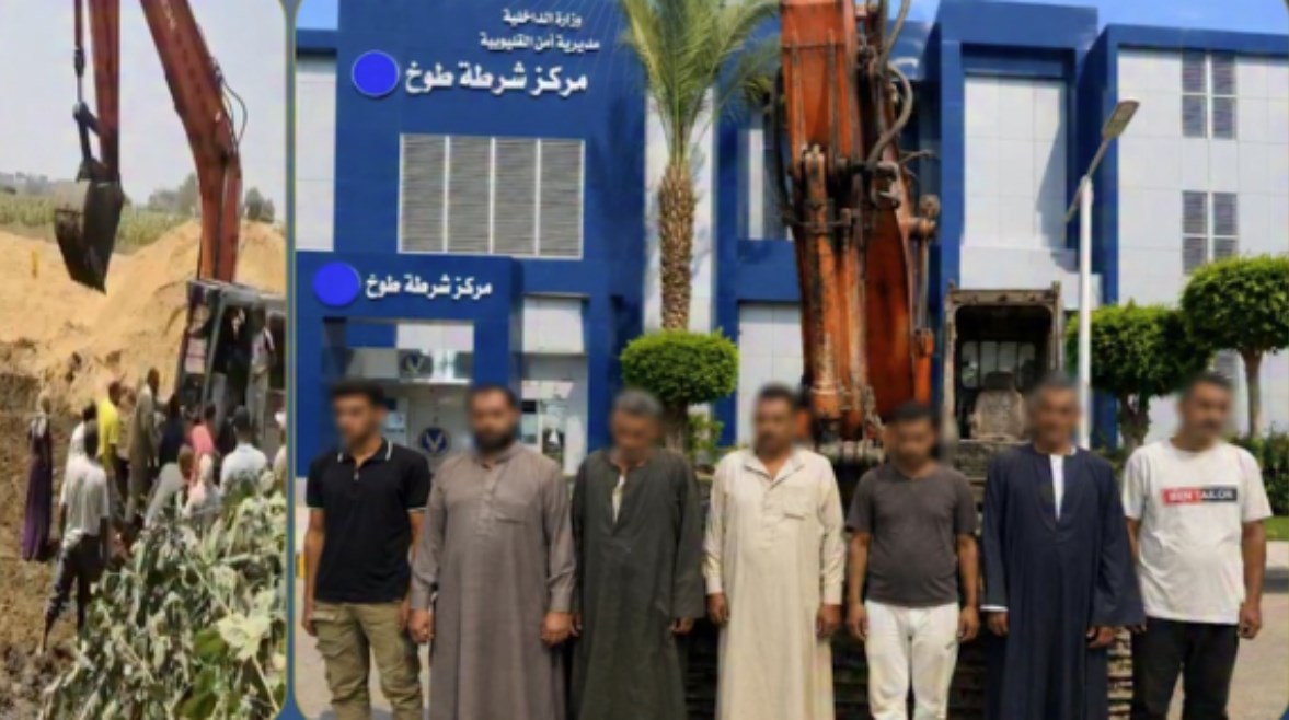 المتهمون وجانب من الواقعة 