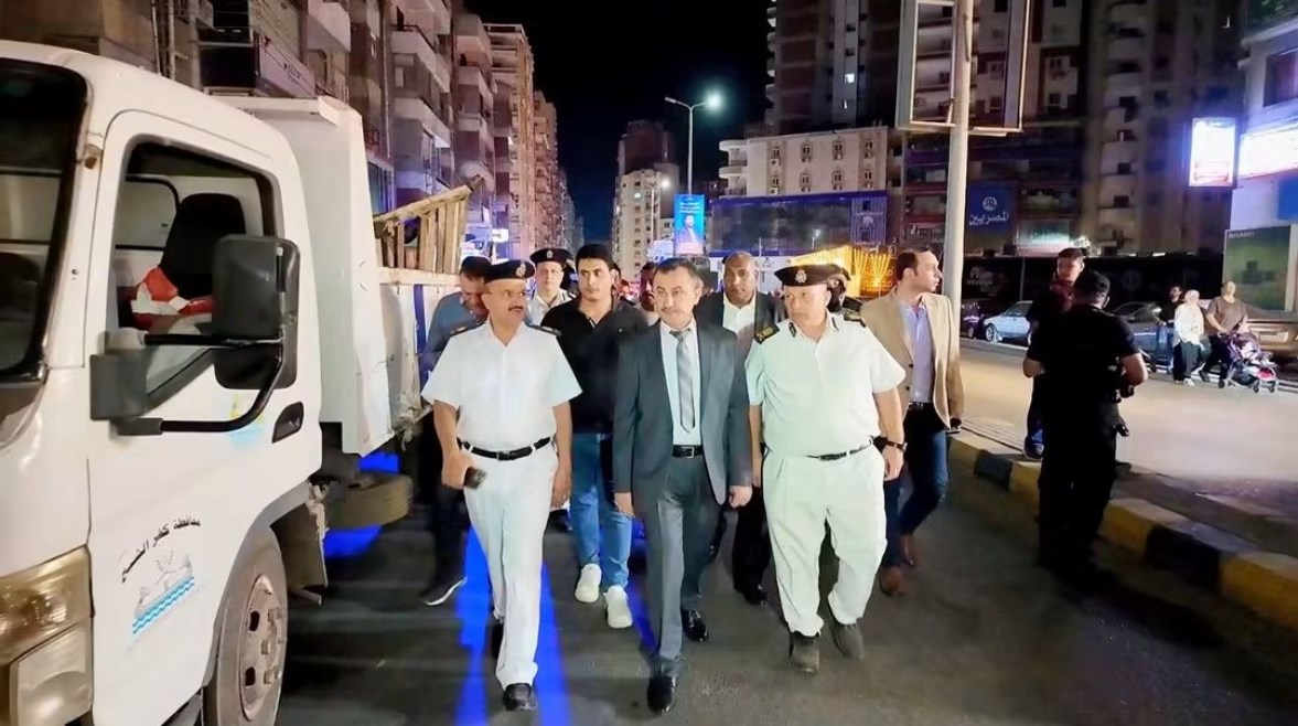 مدير أمن كفرالشيخ خلال حملة إزالة الاشغالات
