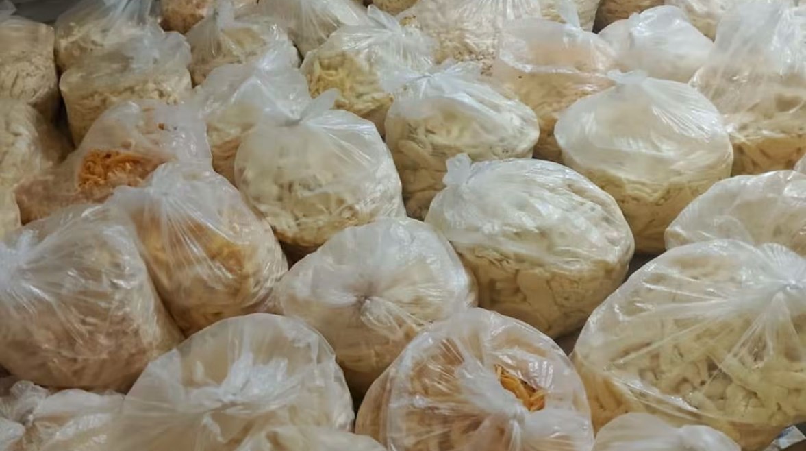 الأغذية الفاسدة التي تم ضبطها