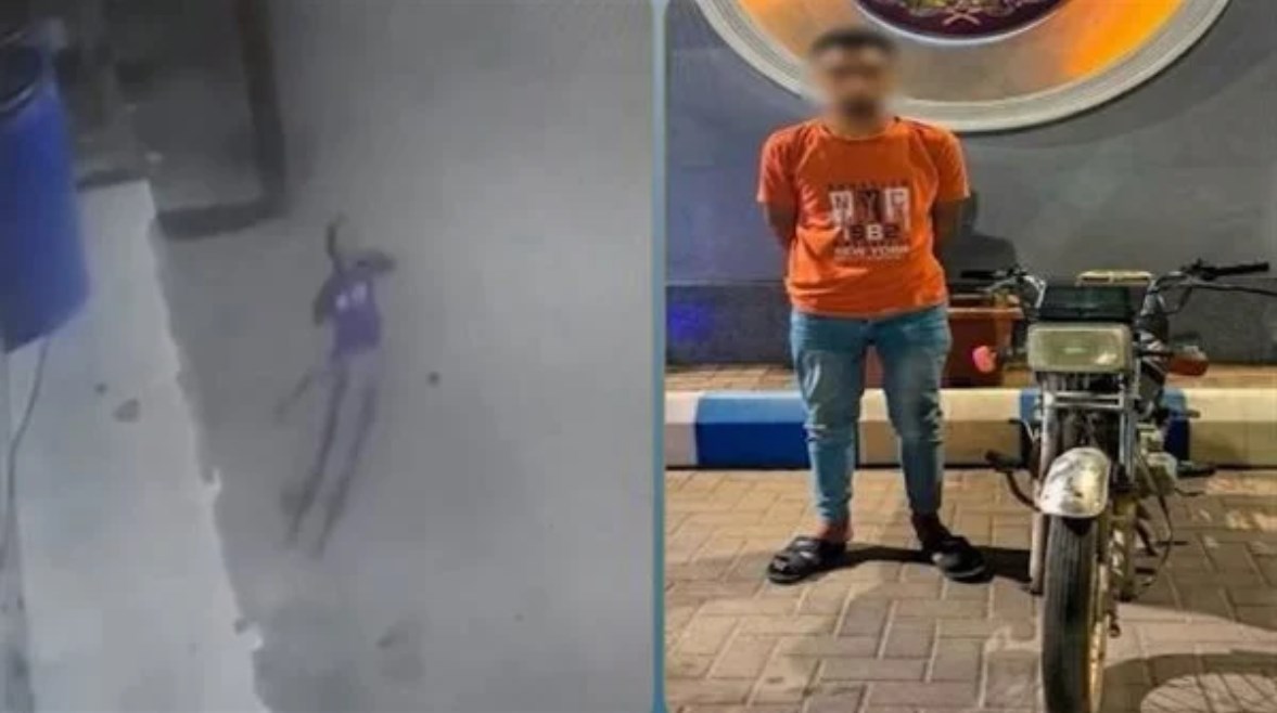 المتهم وجانب من الواقعة 