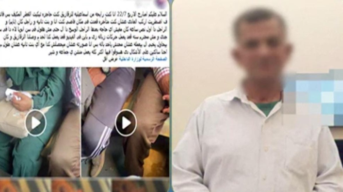 المتهم وجانب من الواقعة 