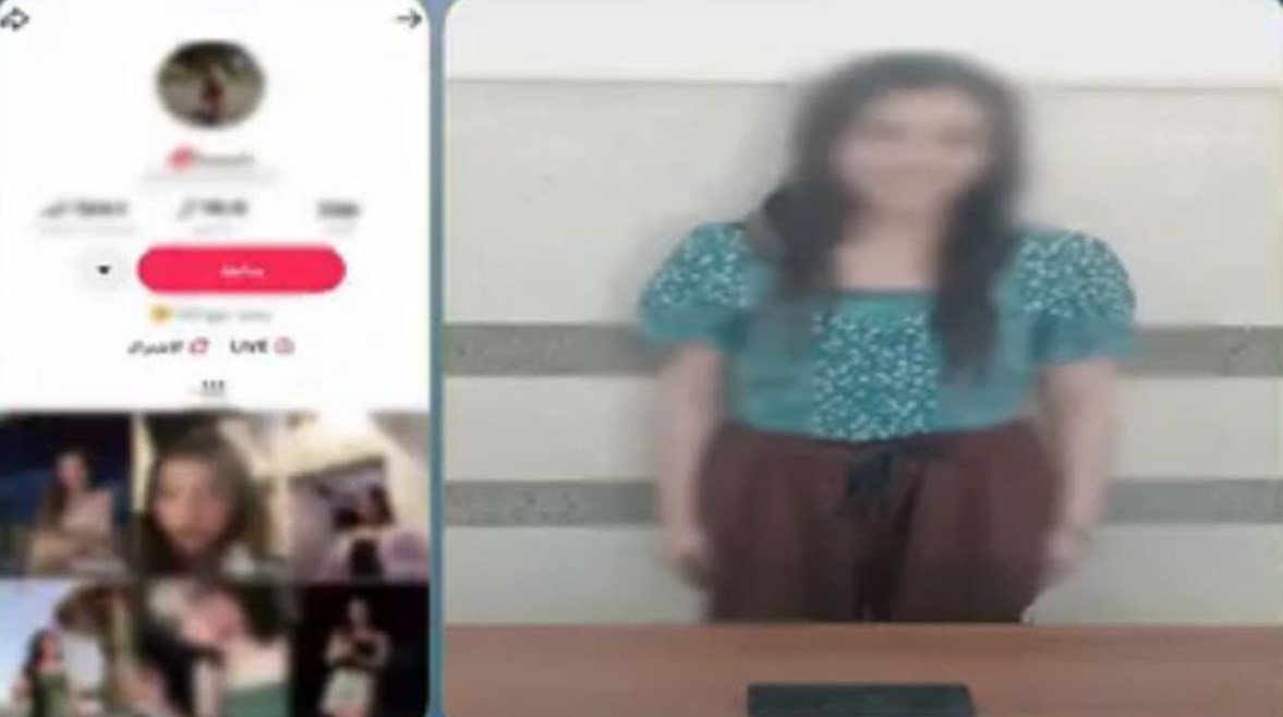المتهمه وجانب من الواقعة 