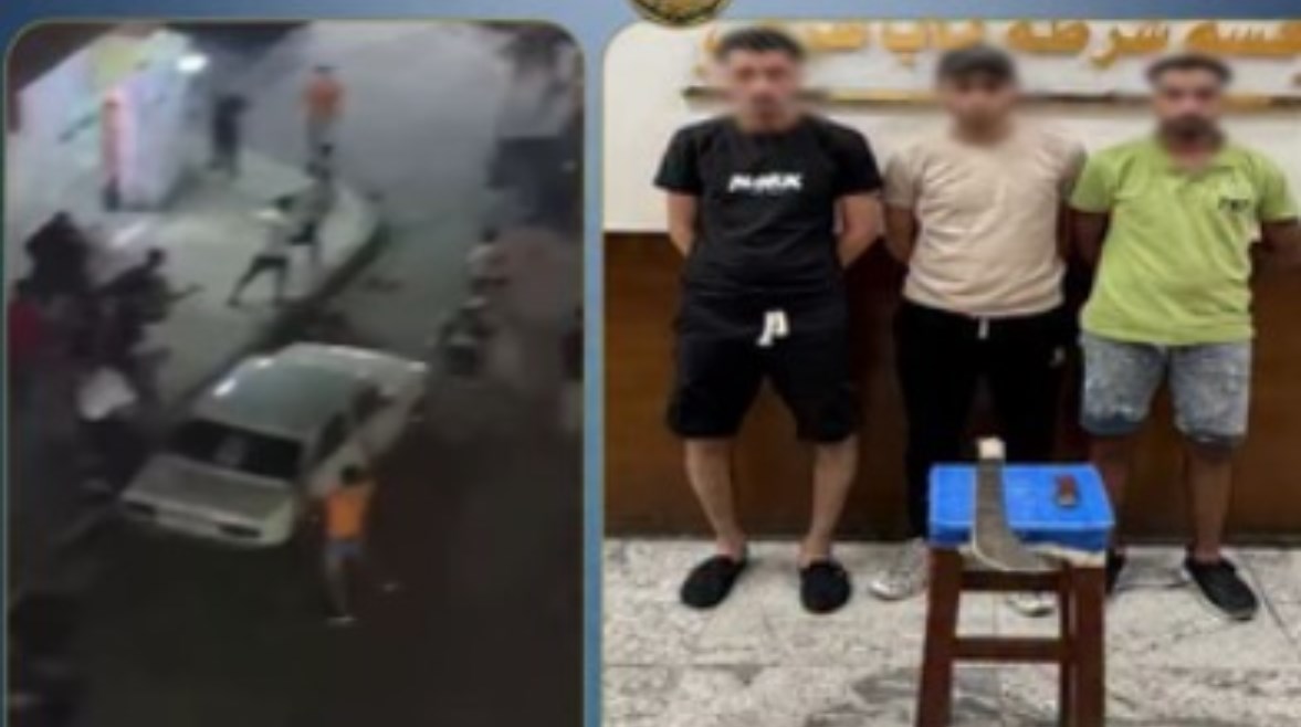 المتهمين وجانب من الواقعة 