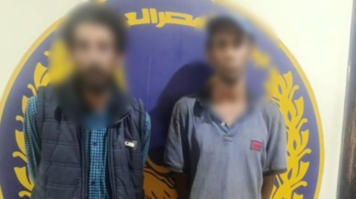 المتهمان وجانب من الواقعة 