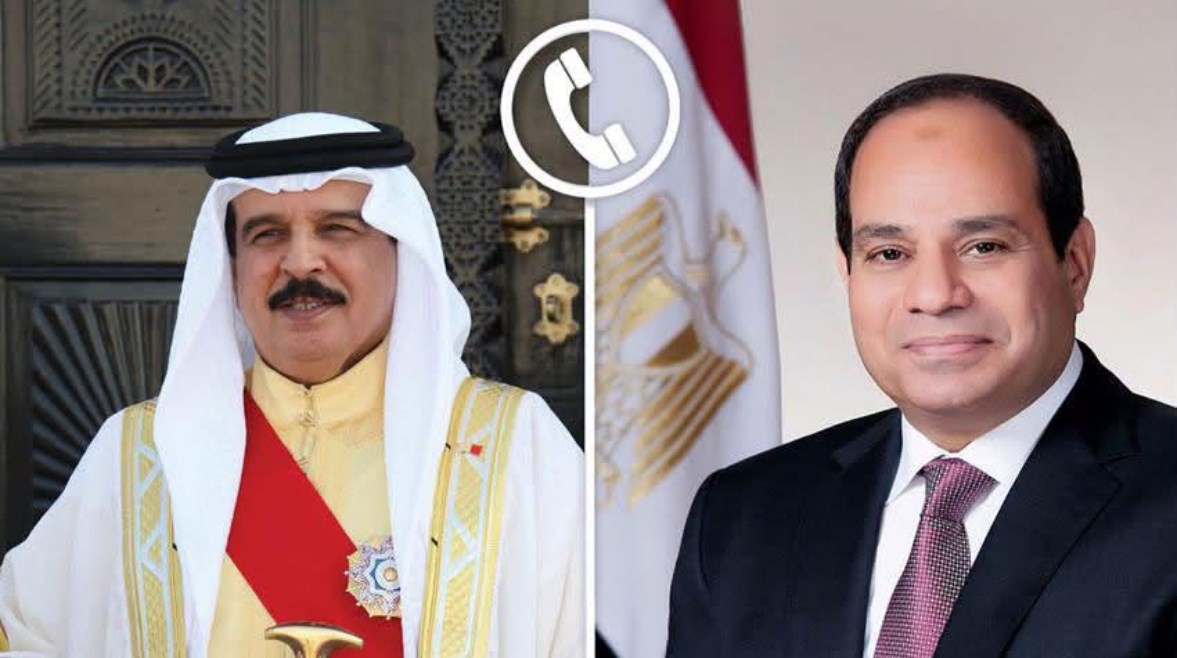 الرئيس عبد الفتاح السيسي وعاهل مملكة البحرين، حمد بن عيسى آل خليفة