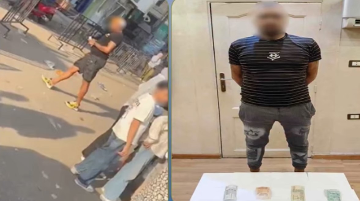 المتهم وجانب من الواقعة 