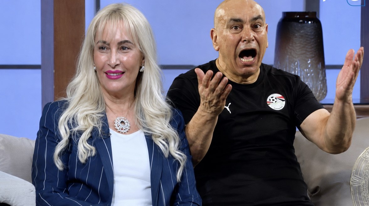 حسام حسن وهويدا الغرباوي 