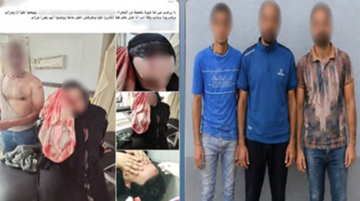 المتهمين وجانب من الواقعة