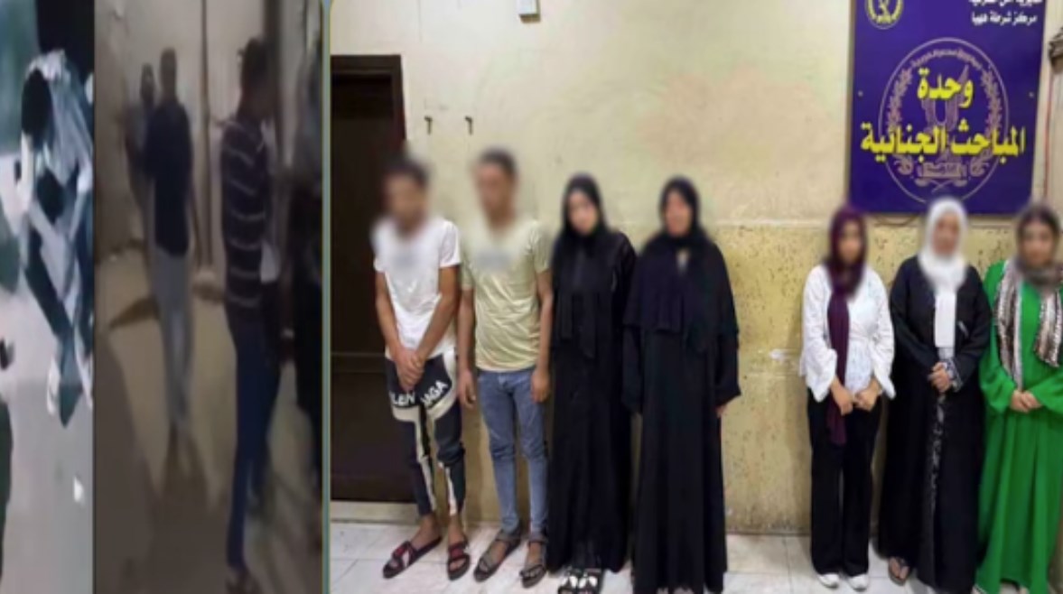 المتهمين وجانب من الواقعة