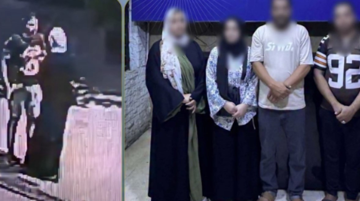 المتهمون وجانب من الواقعة 