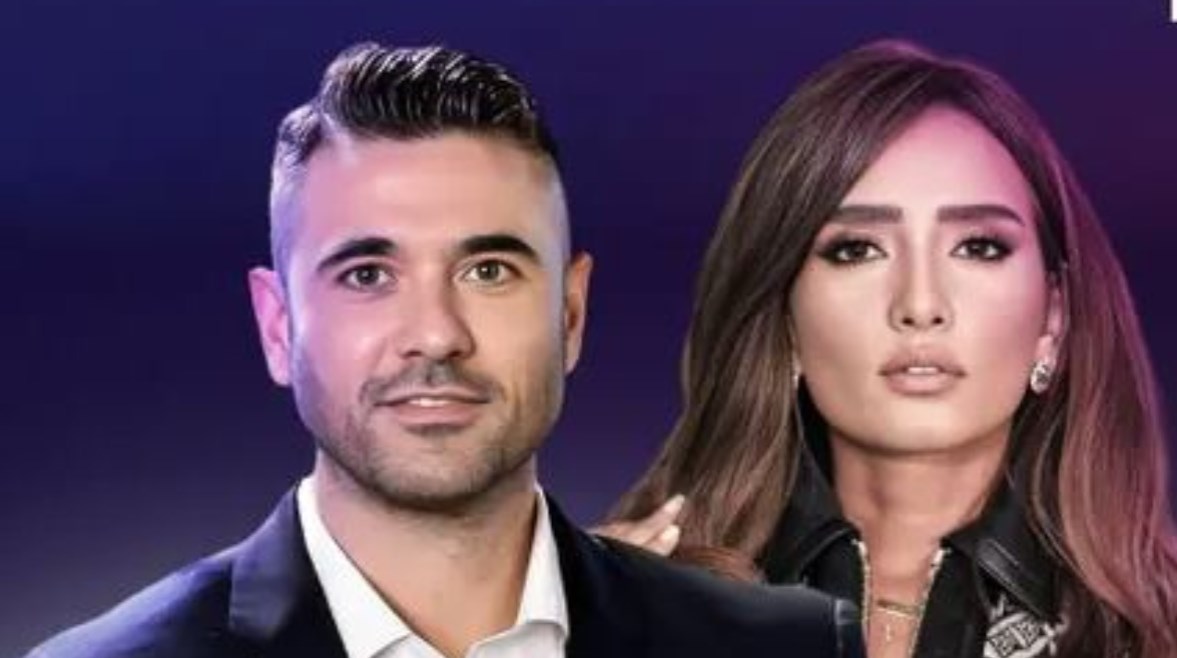 الفنان احمد عز والفنانة زينة 