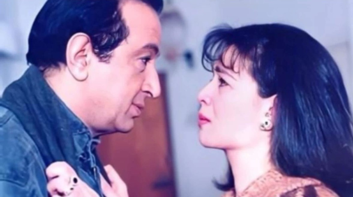 الراحل نور الشريف وإلهام شاهين