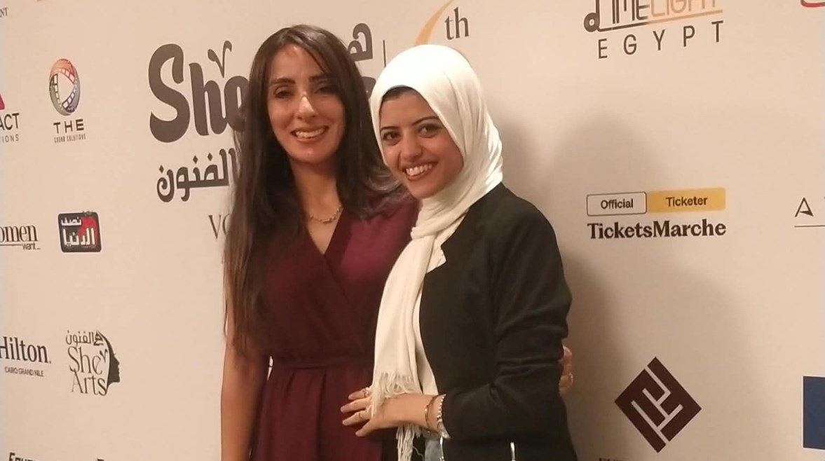 نيفين قناوي مع محررة تليجراف مصر
