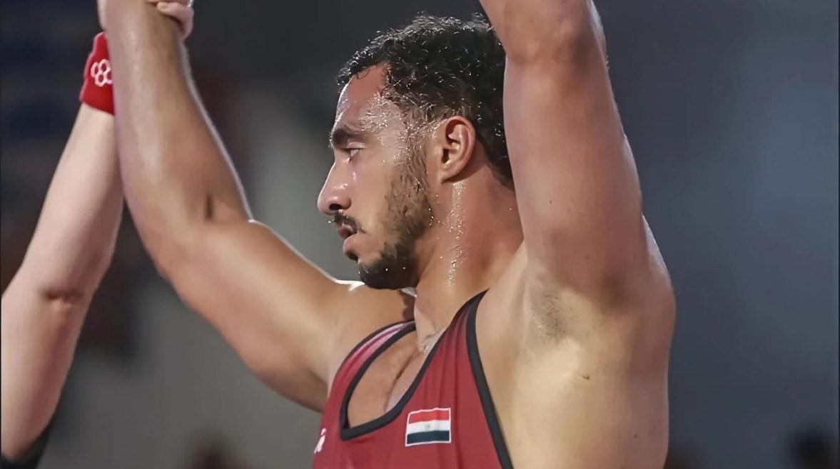 محمد مصطفى الشامي لاعب المصارعة