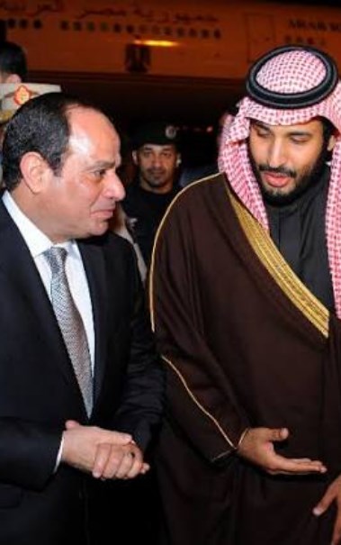 الرئيس السيسي وولي العهد السعودي في لقاء سابق