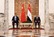 الرئيس عبد الفتاح السيسي والرئيس الصيني