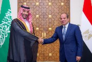 الرئيس عبدالفتاح السيسي وولي العهد بن سلمان