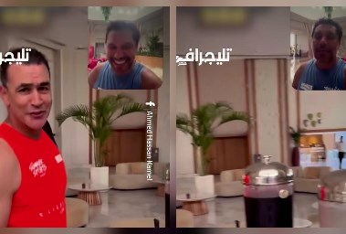 أحمد حسن مع الحضري 