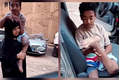 والدة الشاب سيد
