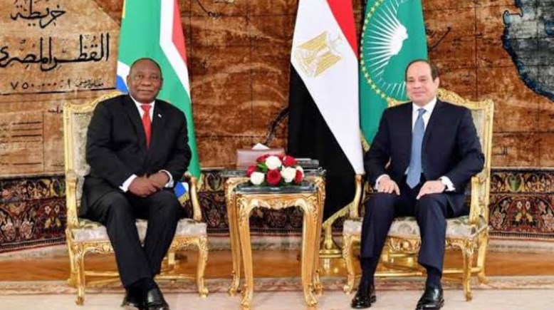 الرئيس السيسي ونظيره الجنوب أفريقي
