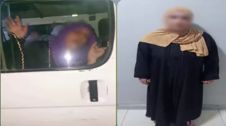 المتهمة وجانب من الواقعة 