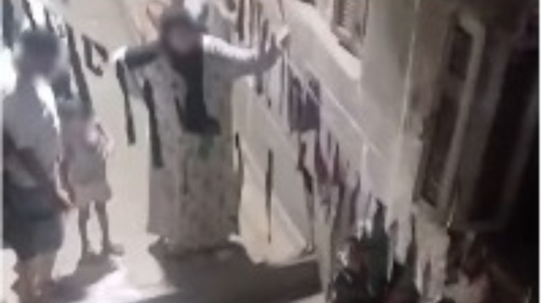 جانب من المشاجرة 