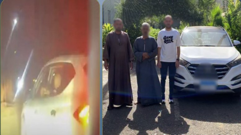 المتهمون و جانب من الواقعة 